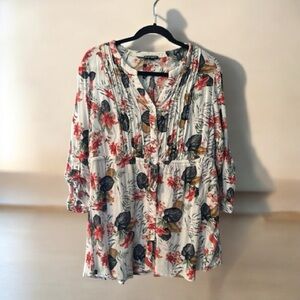 Floral Print Women's Top
